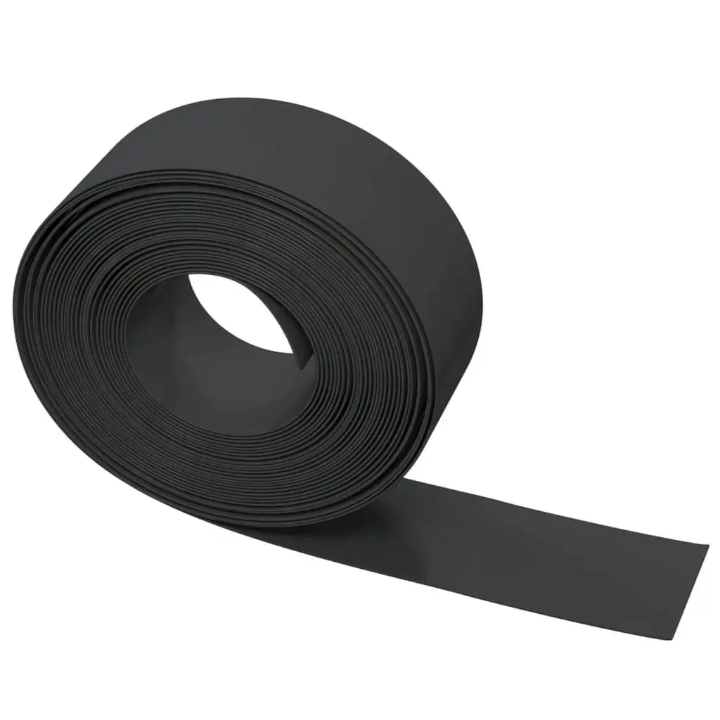 Garden Edging Black 10 m 20 cm Polyethylene 154400