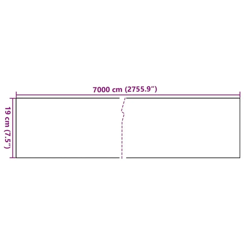 Garden Privacy Screen PVC 70x0.19 m Green 41618