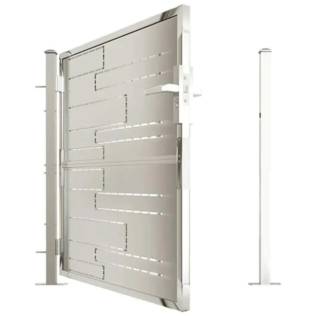 Garden Gate 100x100 cm Stainless Steel 316855