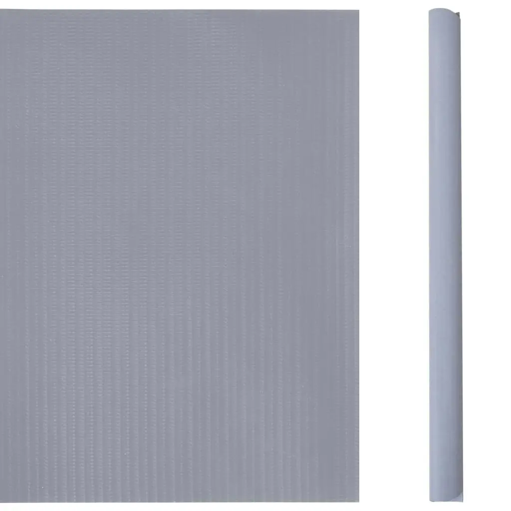 Garden Privacy Screen PVC 35x0.19 m Matte Light Grey 147871