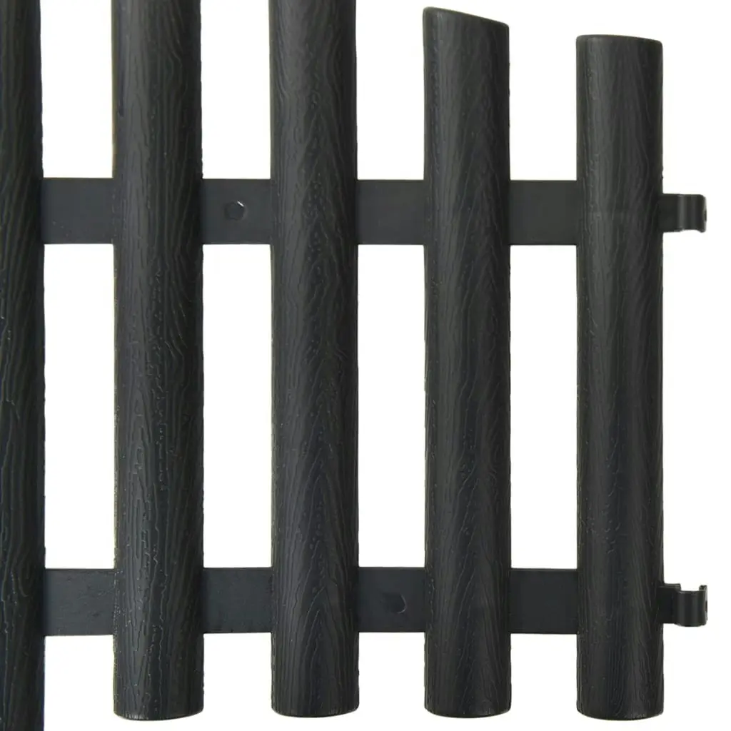 Lawn Edgings 17 pcs Anthracite 1000 cm Polypropylene 318282