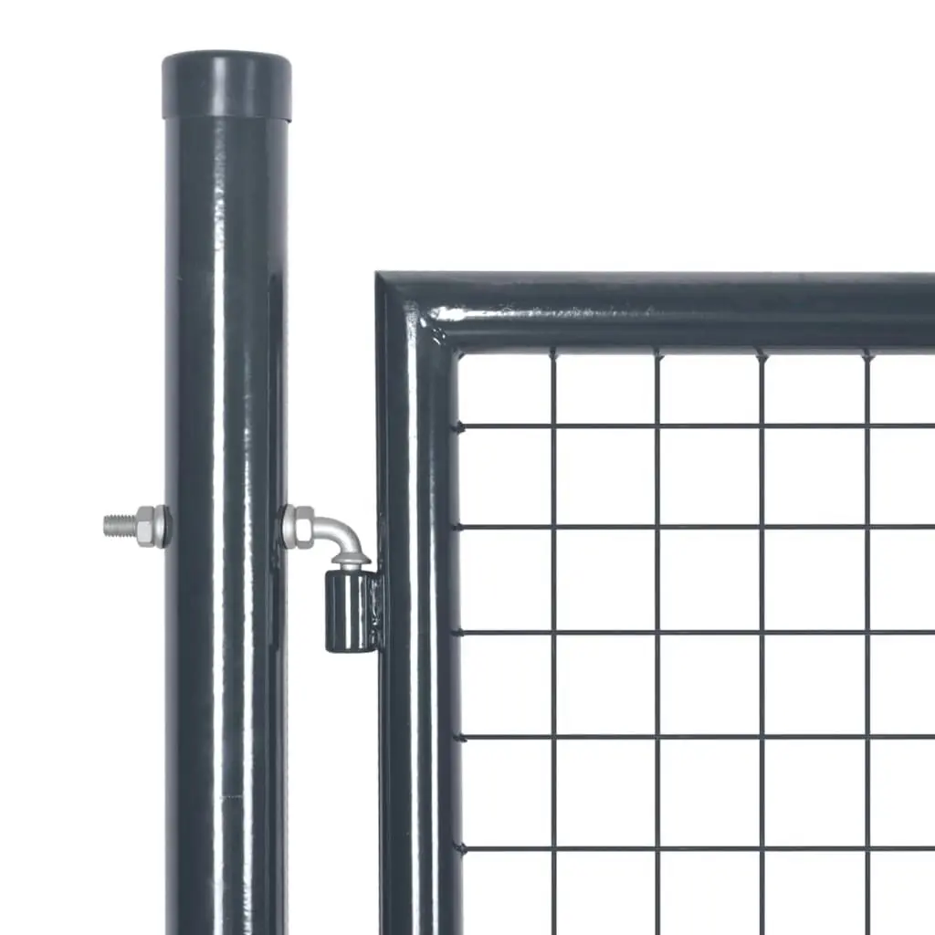 Mesh Garden Gate Anthracite 300x175 cm Galvanised Steel 154530