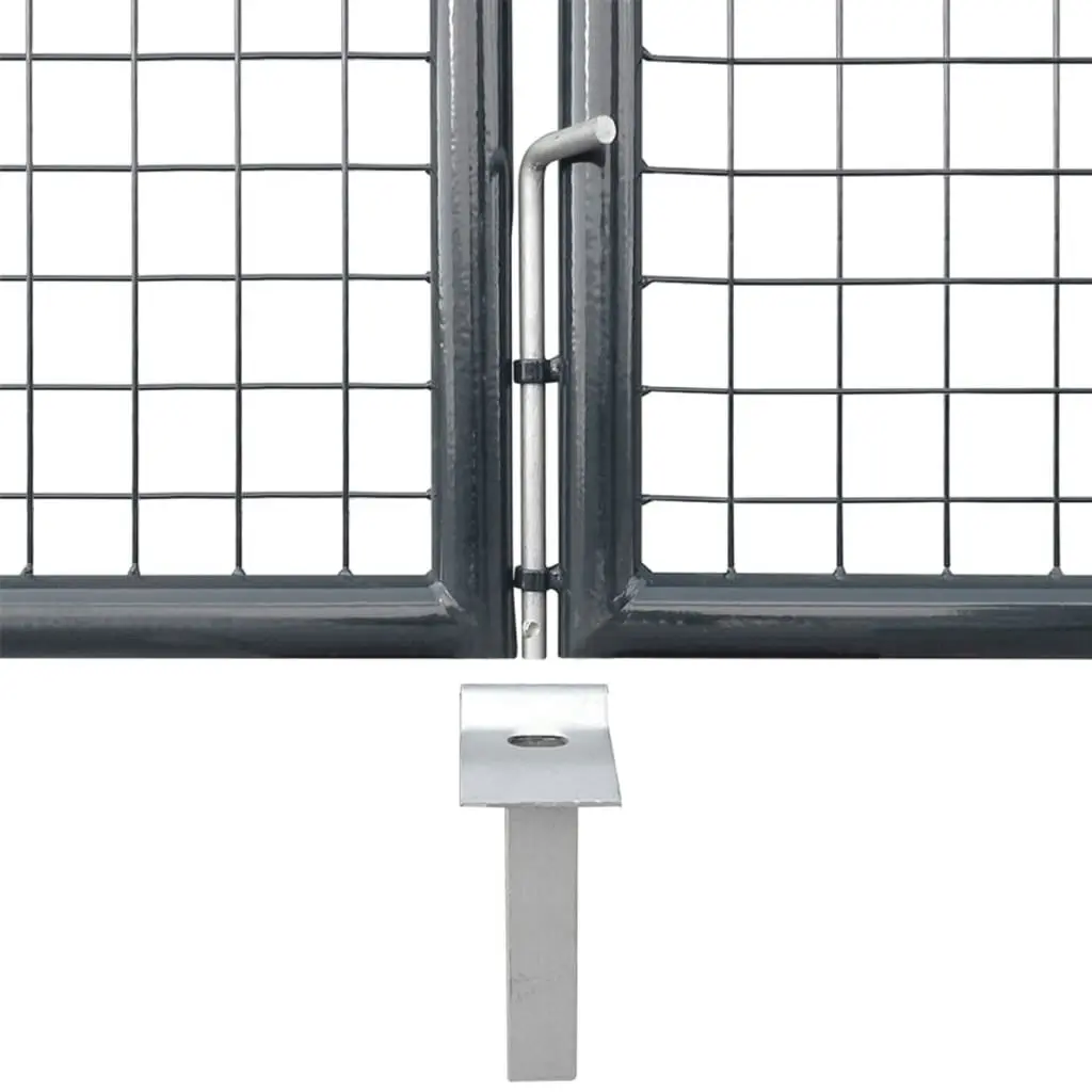 Mesh Garden Gate Anthracite 300x175 cm Galvanised Steel 154530