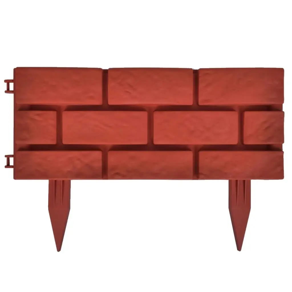 Lawn Divider with Brick Design 11 pcs 141257