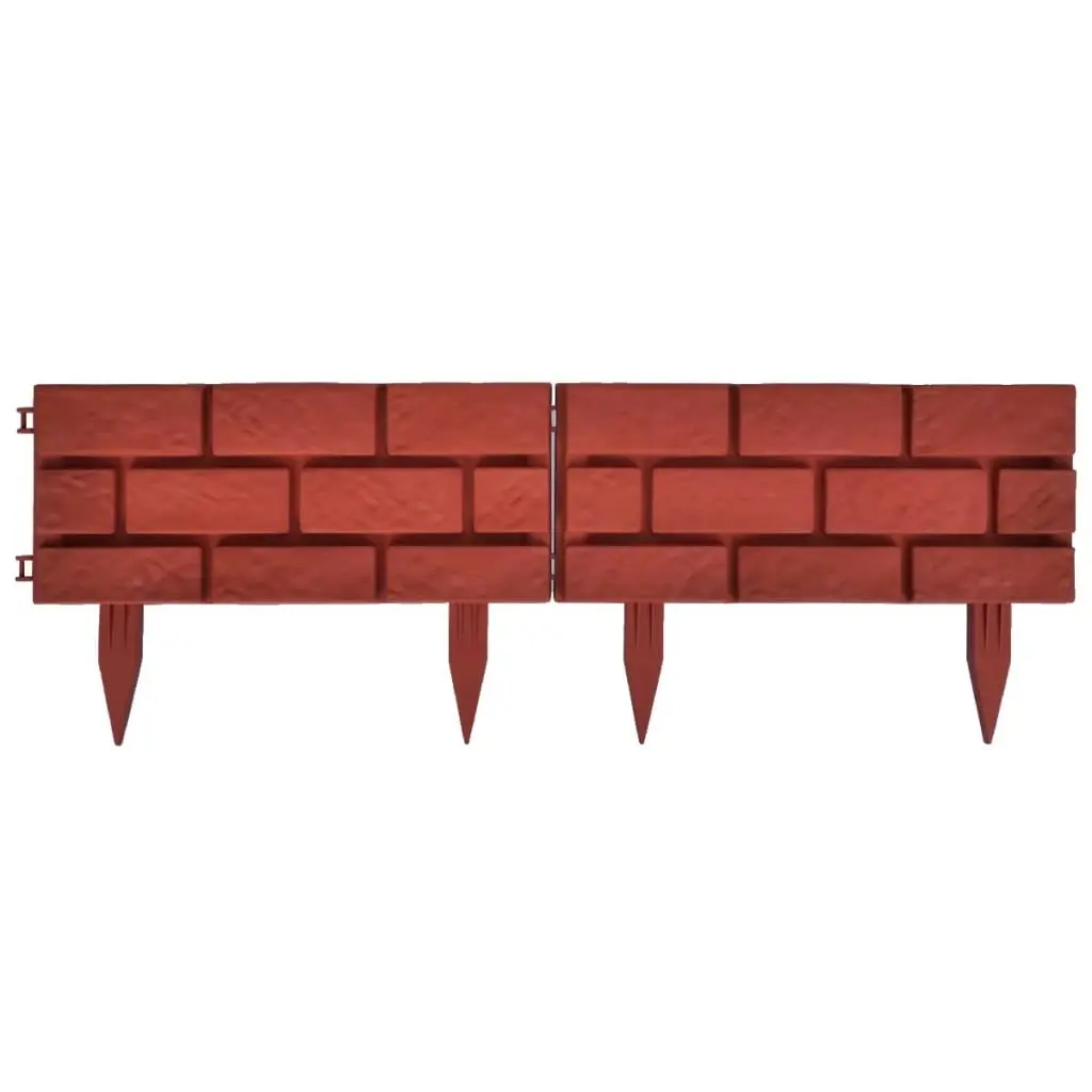 Lawn Divider with Brick Design 11 pcs 141257