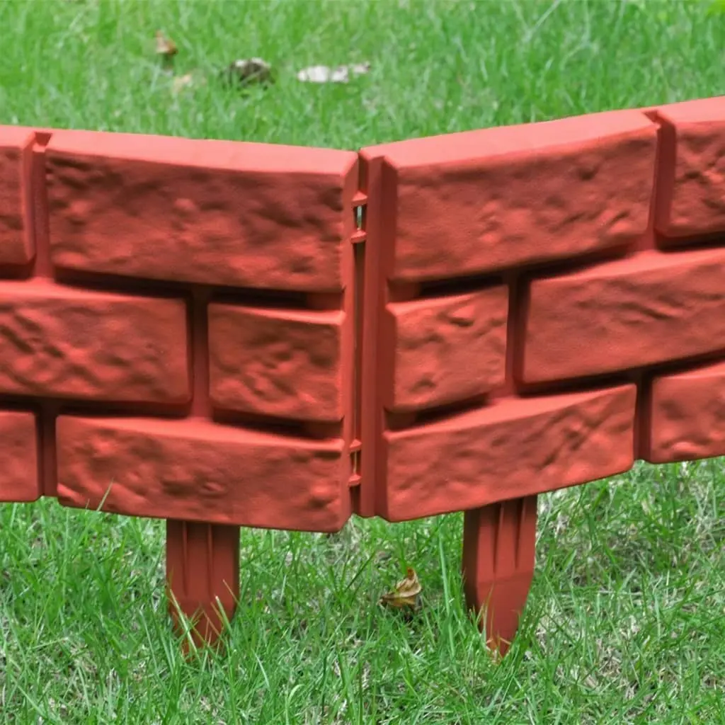 Lawn Divider with Brick Design 11 pcs 141257