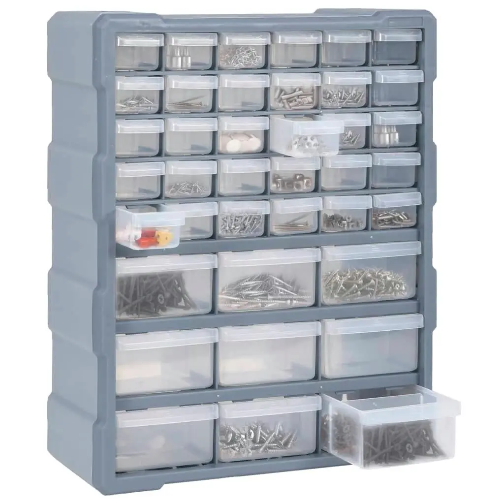 Multi-drawer Organiser with 39 Drawers 38x16x47 cm 147586