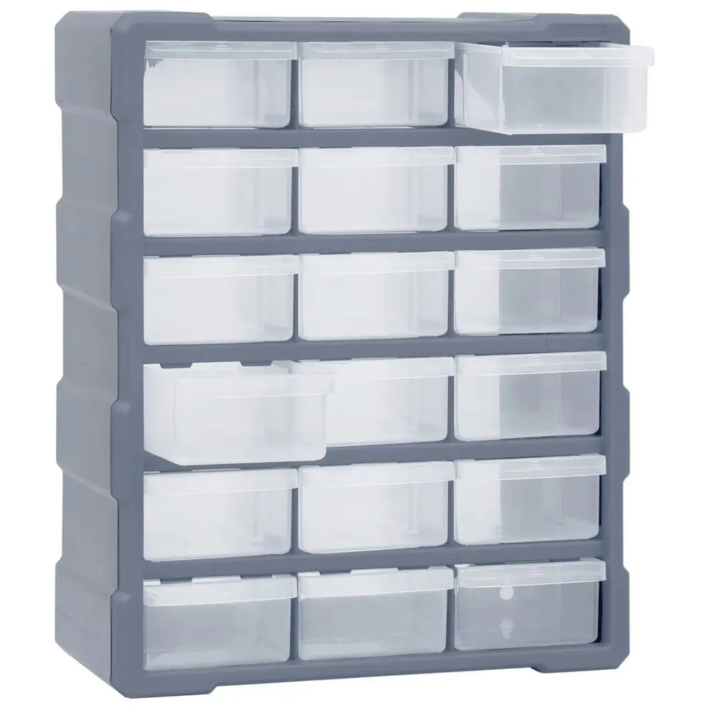 Multi-drawer Organiser with 18 Middle Drawers 38x16x47 cm 149598