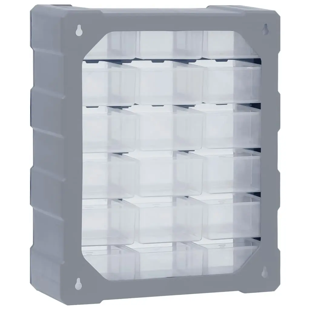 Multi-drawer Organiser with 18 Middle Drawers 38x16x47 cm 149598