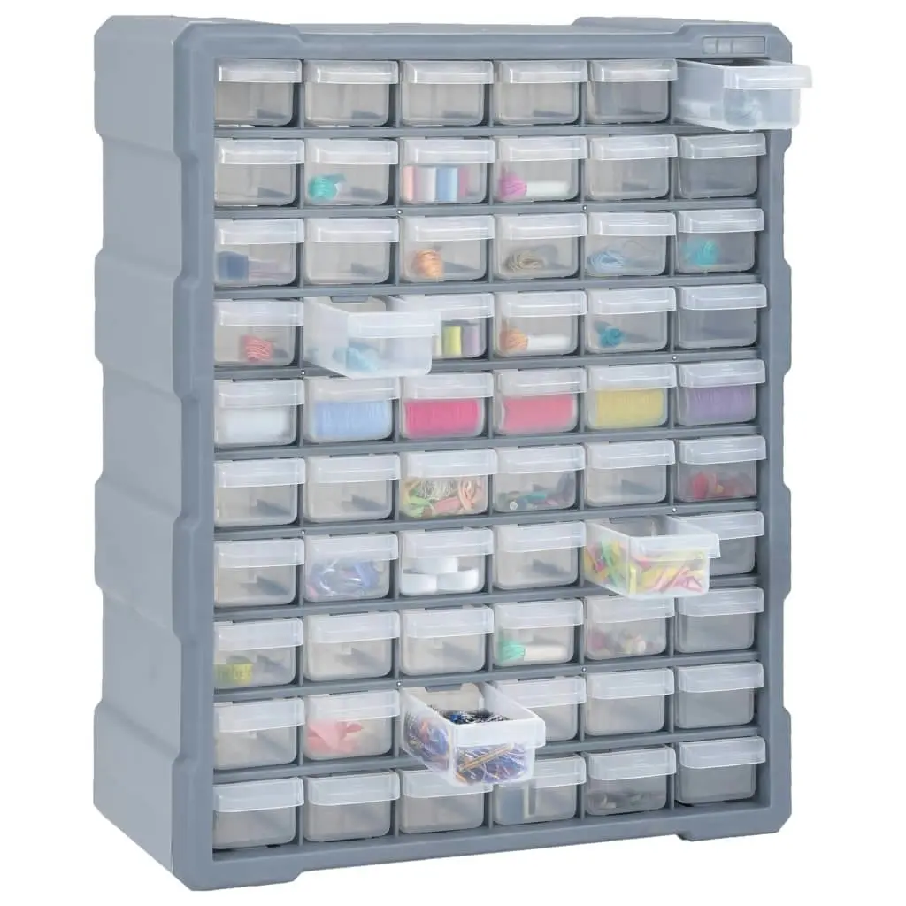 Multi-drawer Organiser with 60 Drawers 38x16x47.5 cm 147588