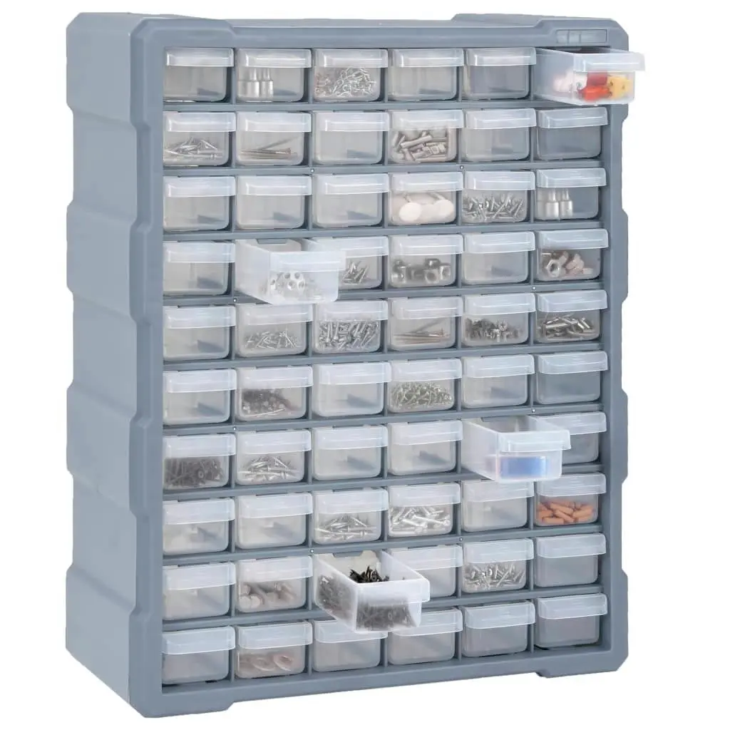 Multi-drawer Organiser with 60 Drawers 38x16x47.5 cm 147588