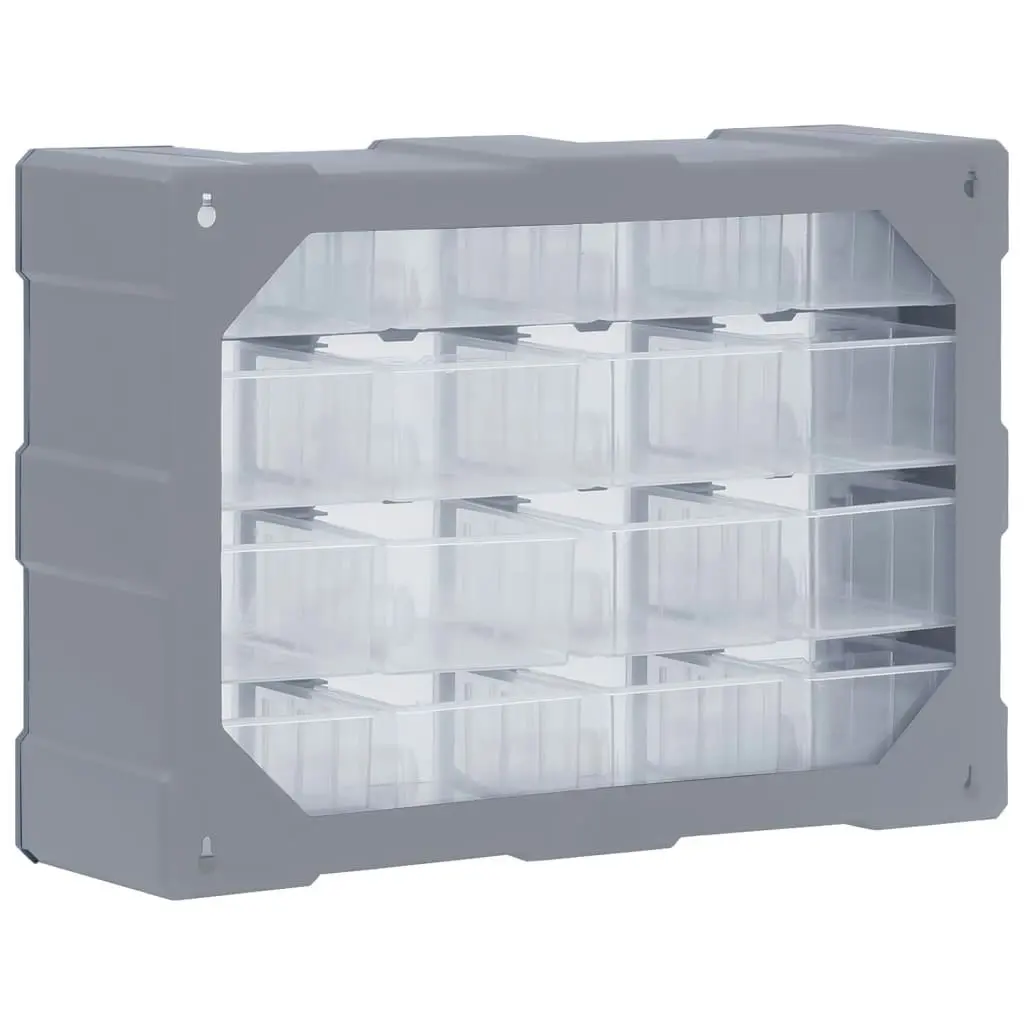 Multi-drawer Organiser with 16 Middle Drawers 52x16x37 cm 149602