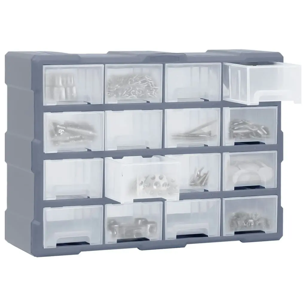 Multi-drawer Organiser with 16 Middle Drawers 52x16x37 cm 149602