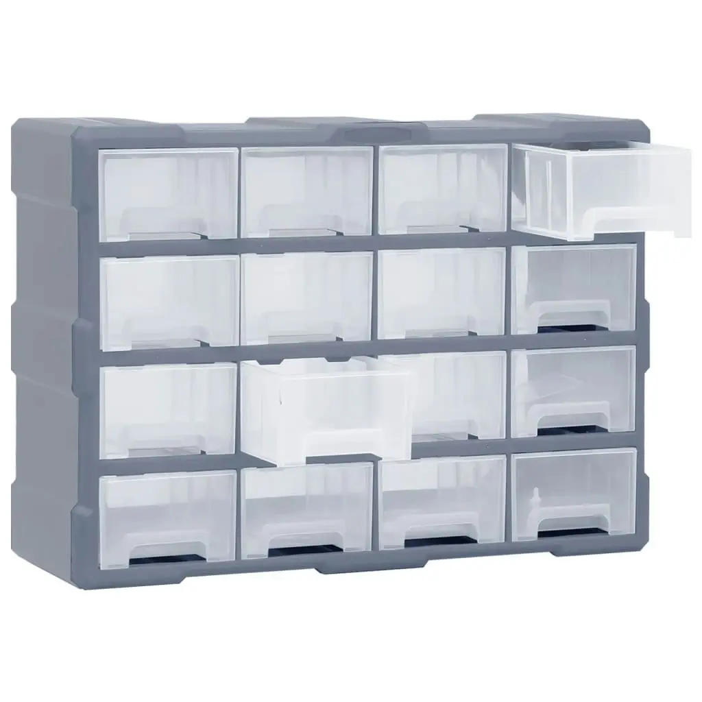 Multi-drawer Organiser with 16 Middle Drawers 52x16x37 cm 149602