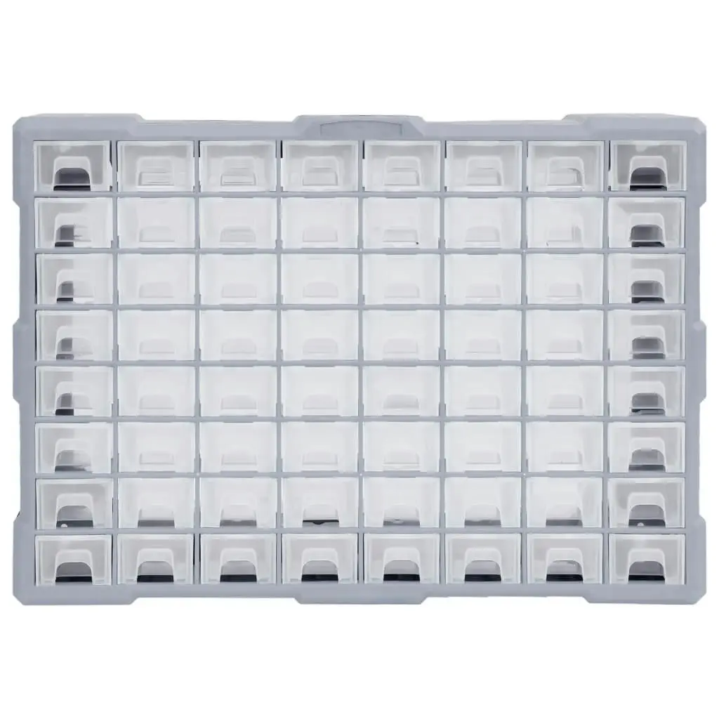 Multi-drawer Organiser with 64 Drawers 52x16x37.5 cm 147580