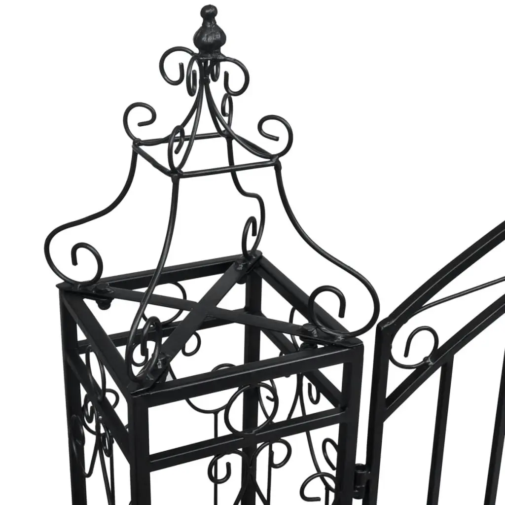 Ornamental Garden Gate Wrought Iron 122x20.5x134 cm 40905