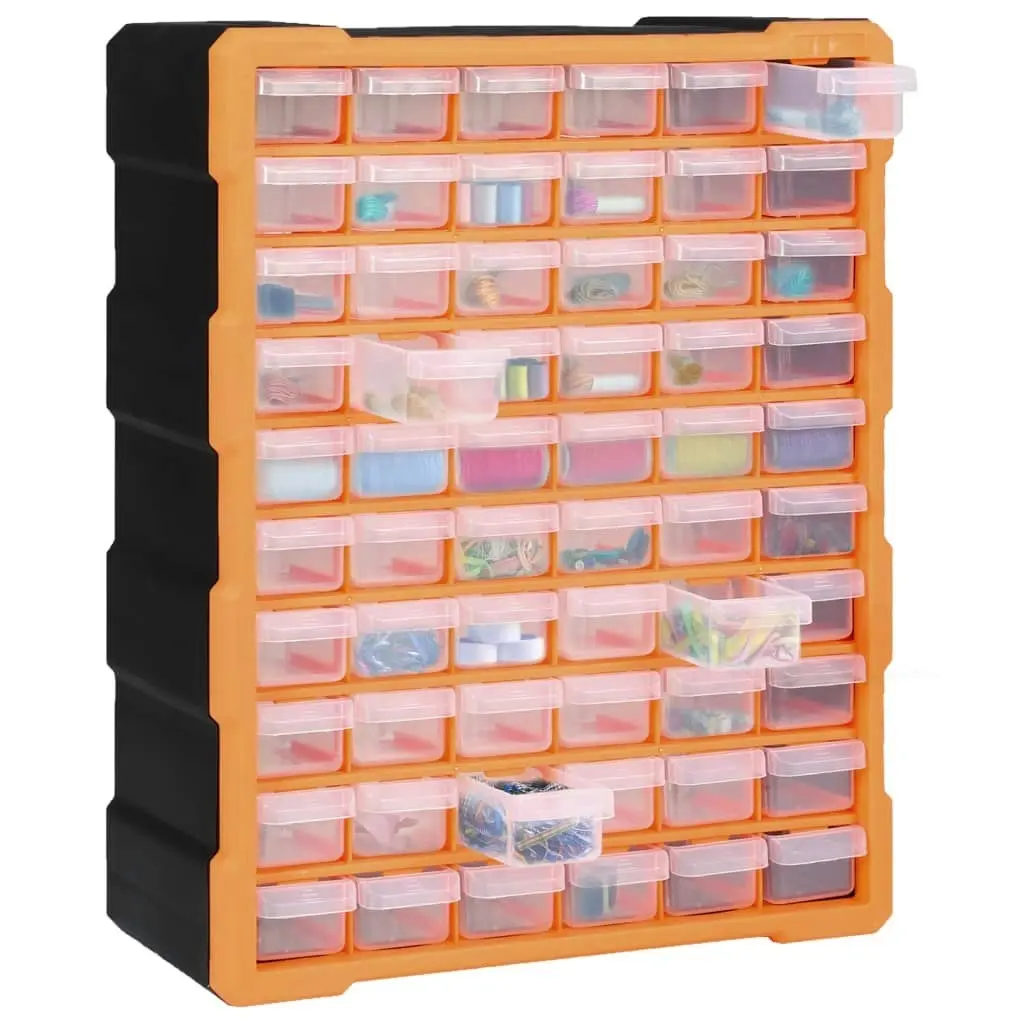 Multi-drawer Organiser with 60 Drawers 38x16x47.5 cm 147587