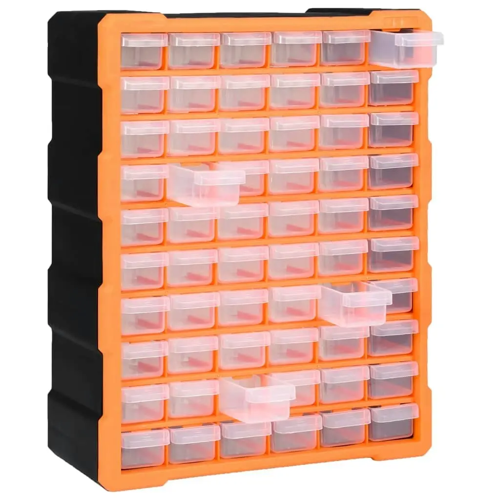 Multi-drawer Organiser with 60 Drawers 38x16x47.5 cm 147587