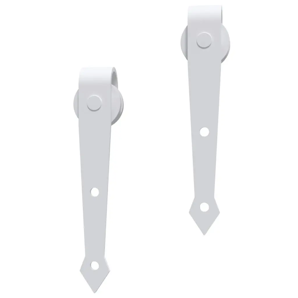 Sliding Door Hardware Kit 200 cm Steel White 151702