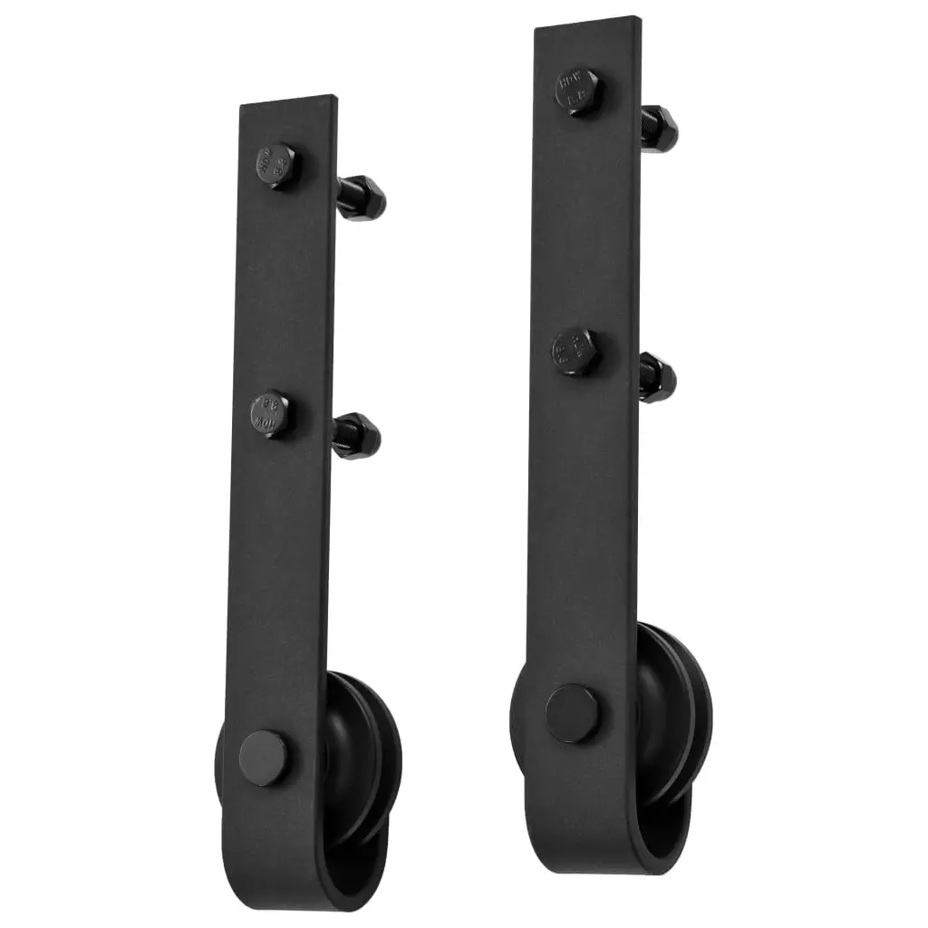 Sliding Door SKIEN Hardware Kit 183 cm Steel Black 145264