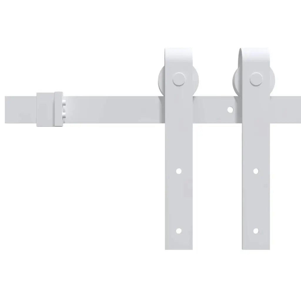 Sliding Door Hardware Kit 200 cm Steel White 151708