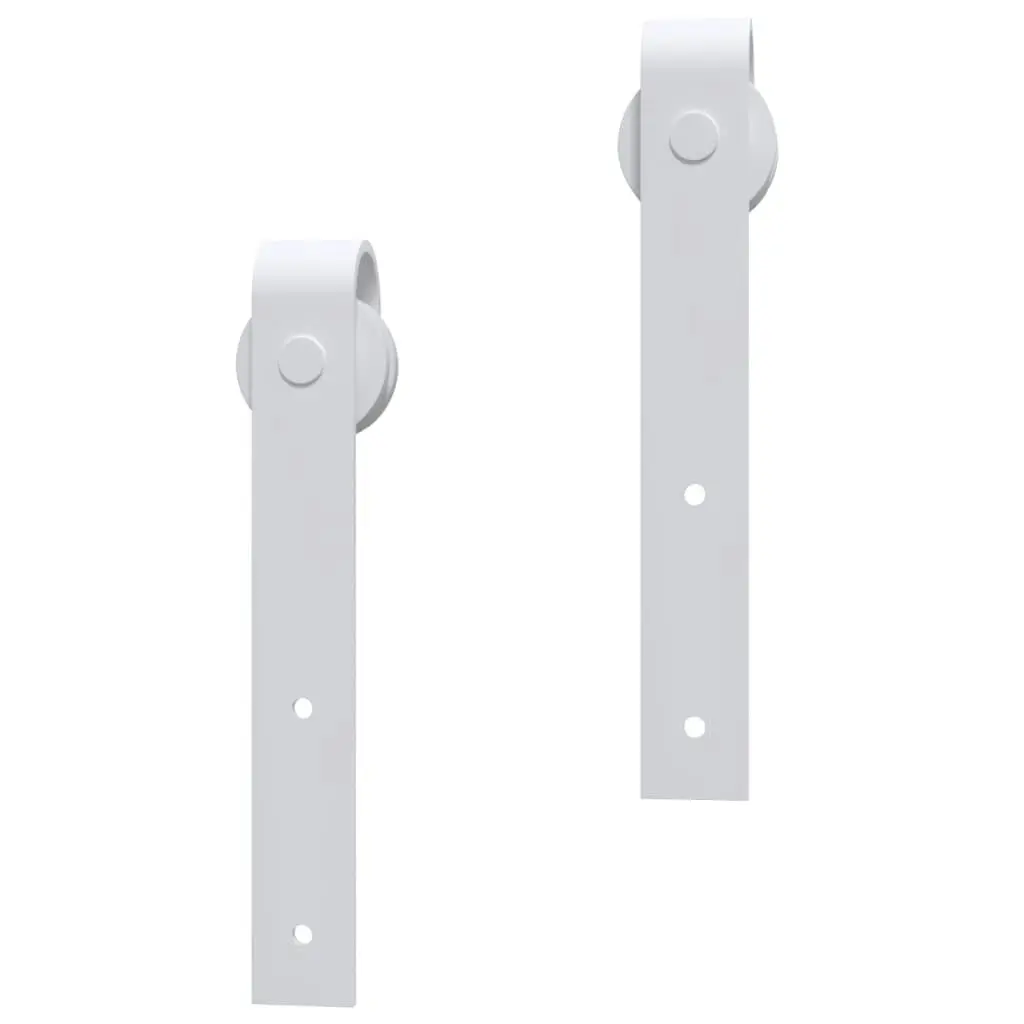 Sliding Door Hardware Kit 200 cm Steel White 151708