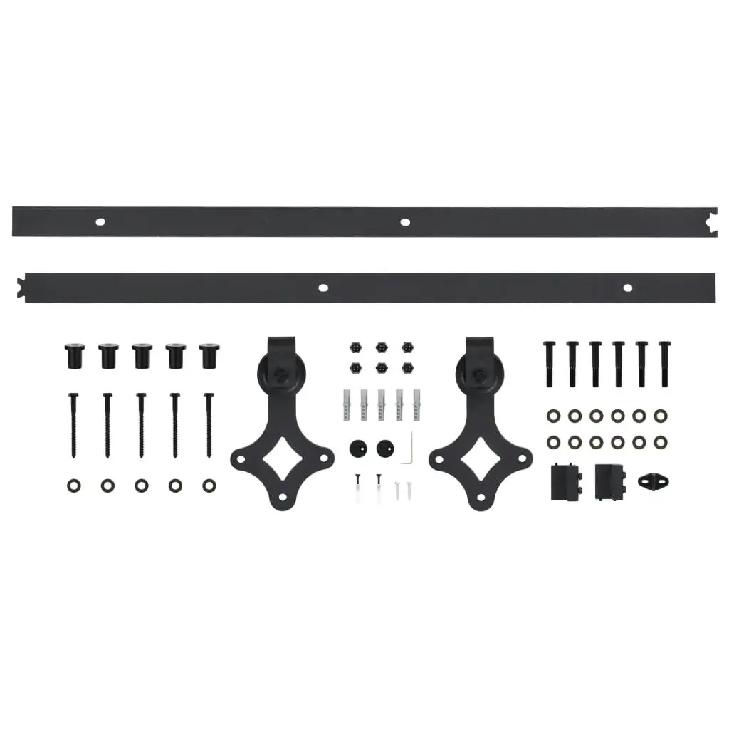 Sliding Door with Hardware Set 100x210 cm Solid Wood Pine 3203156