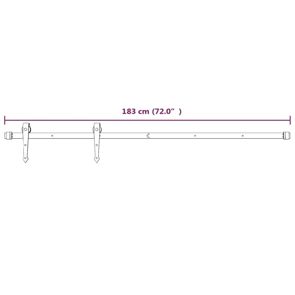 Sliding Door with Hardware Set 70x210 cm Solid Wood Pine 3203223