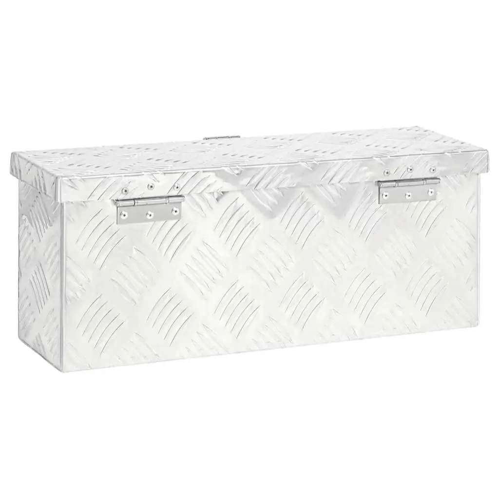 Storage Box Silver 50x15x20.5 cm Aluminium 152246