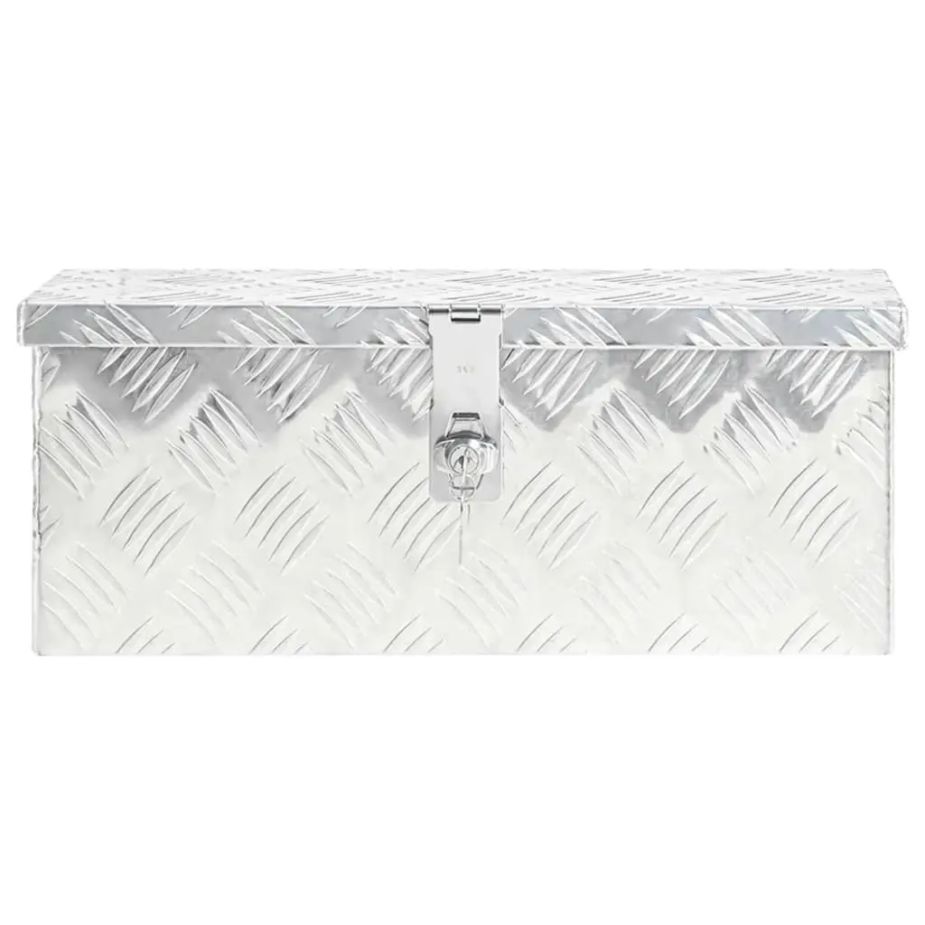 Storage Box Silver 50x15x20.5 cm Aluminium 152246