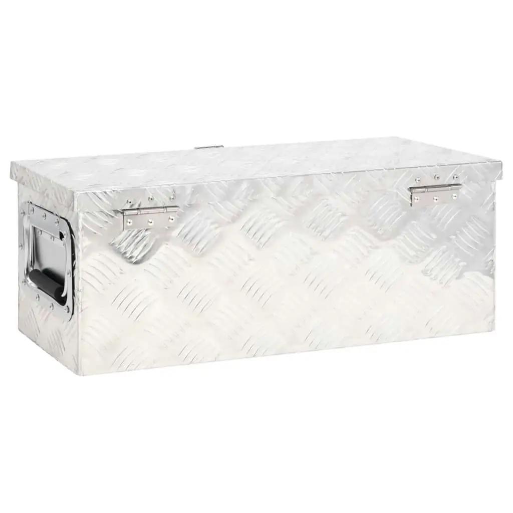 Storage Box Silver 60x23.5x23 cm Aluminium 152248