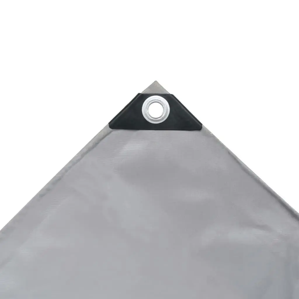 Tarpaulin 650 g/mÂ² 5x6 m Grey 144892