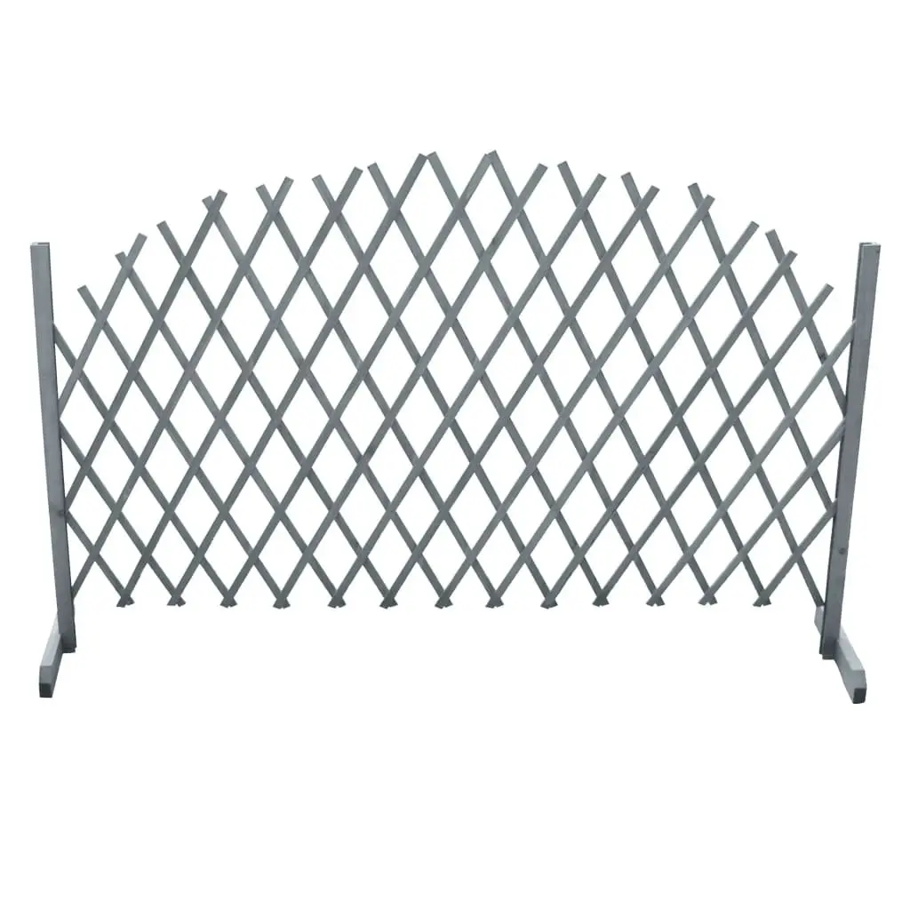 Trellis Fence Solid Firwood 1.8x1 m Grey 310036