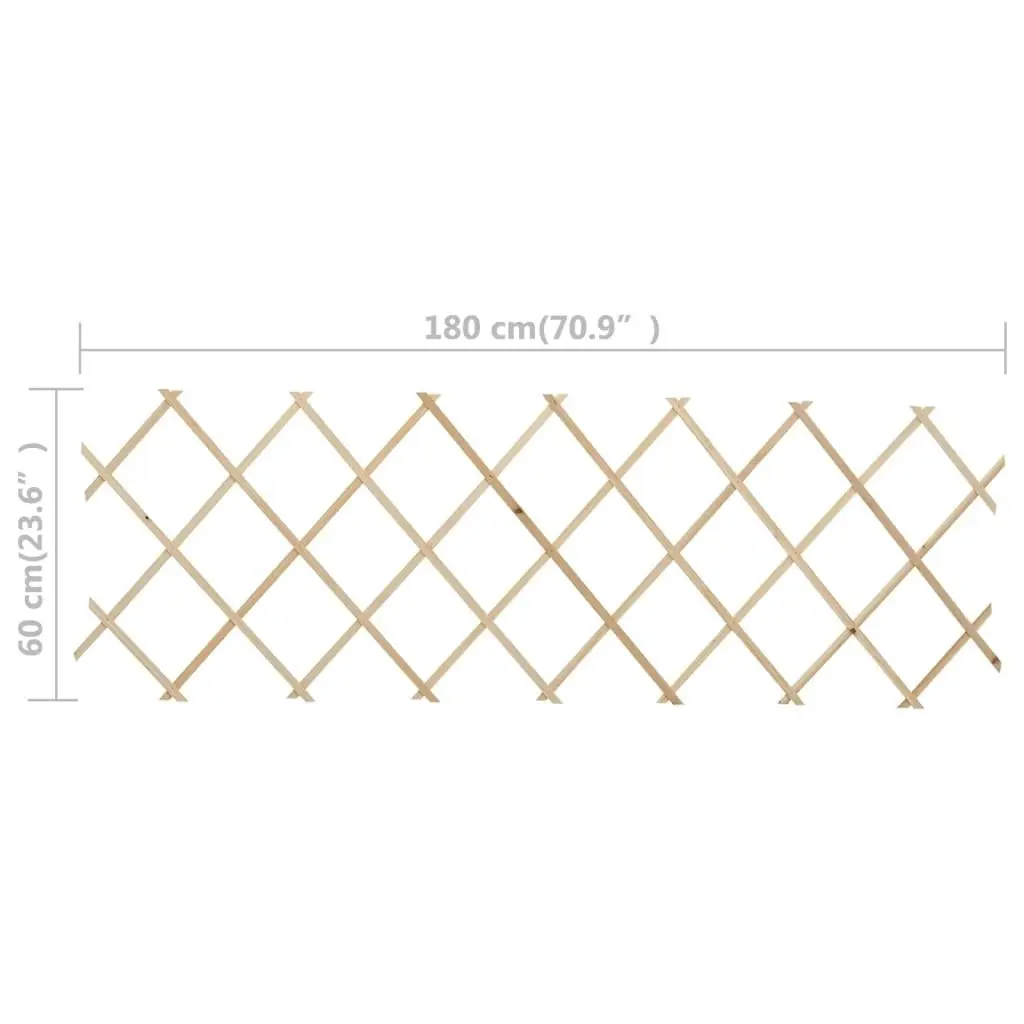 Trellis Fences 5 pcs Firwood 180x60 cm 47240