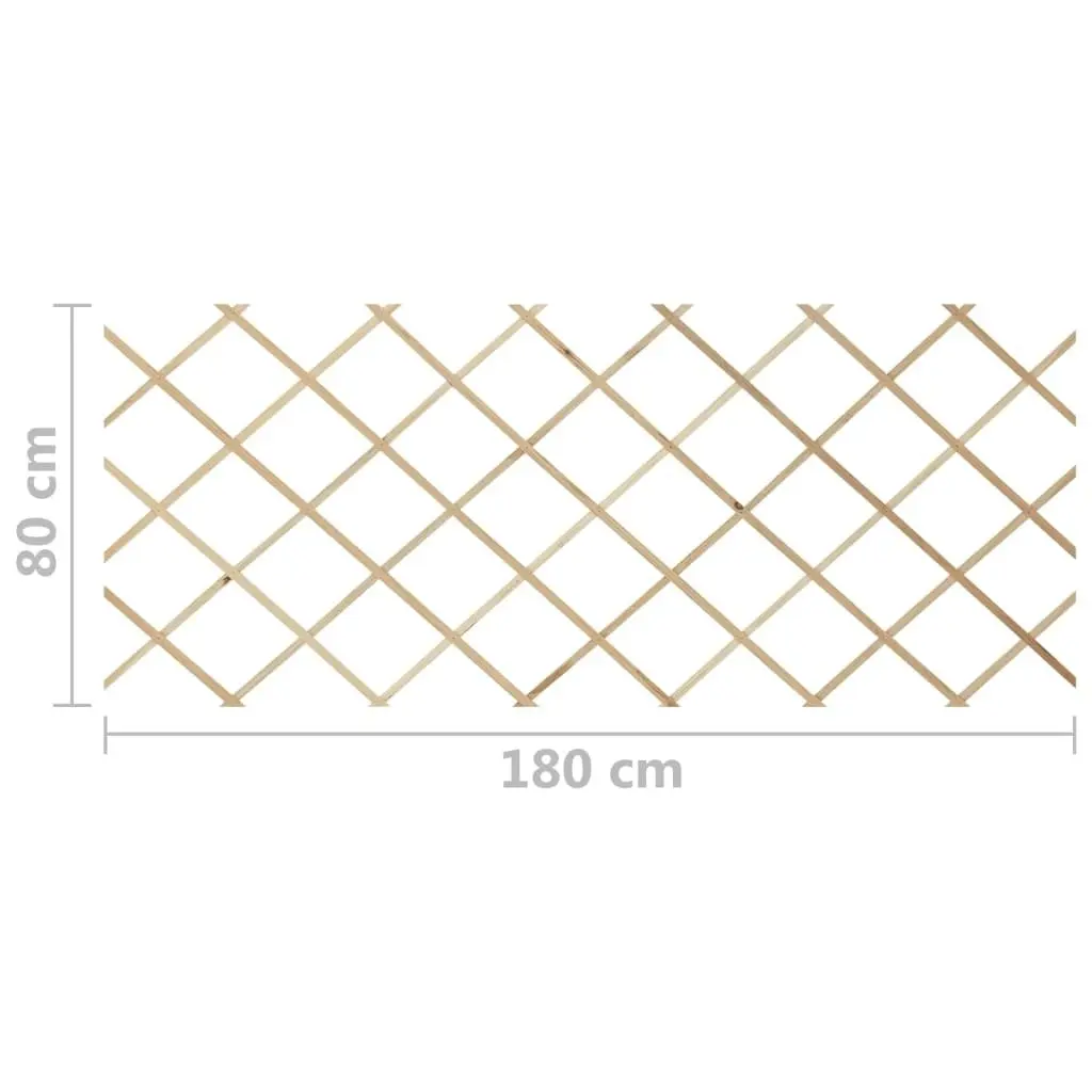 Trellis Fences 5 pcs Solid Firwood 180x80 cm 316422