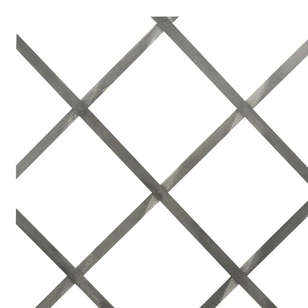 Trellis Fences 5 pcs Grey Solid Firwood 180x80 cm 316425