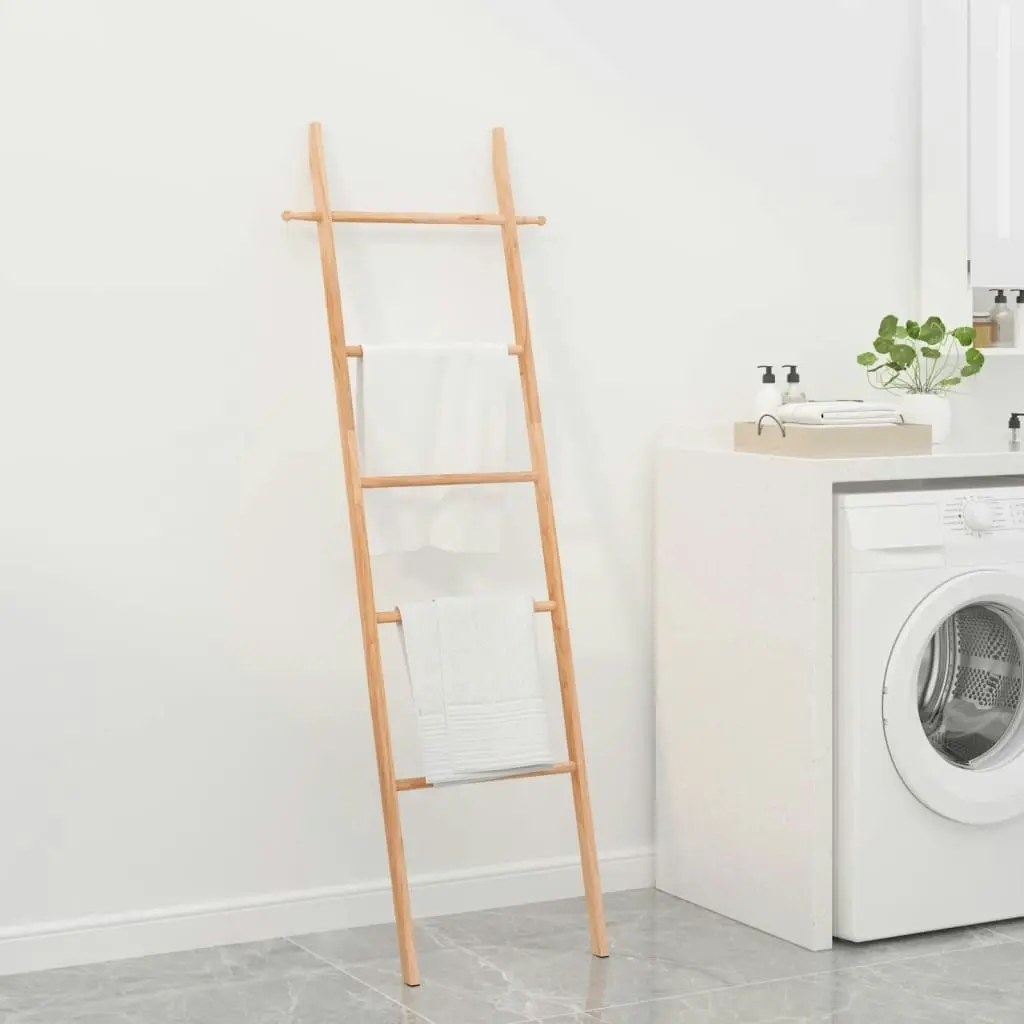 Towel Ladder 170 cm Solid Wood Walnut 350375