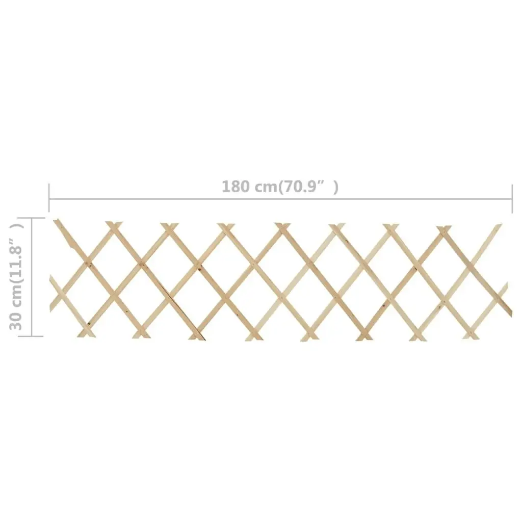 Trellis Fences 5 pcs Firwood 180x30 cm 47239