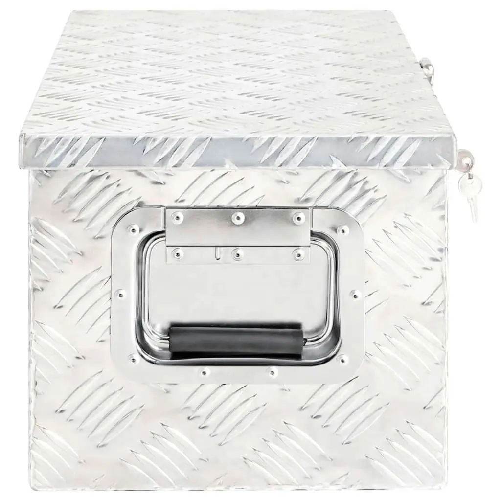 Storage Box Silver 70x31x27 cm Aluminium 152250