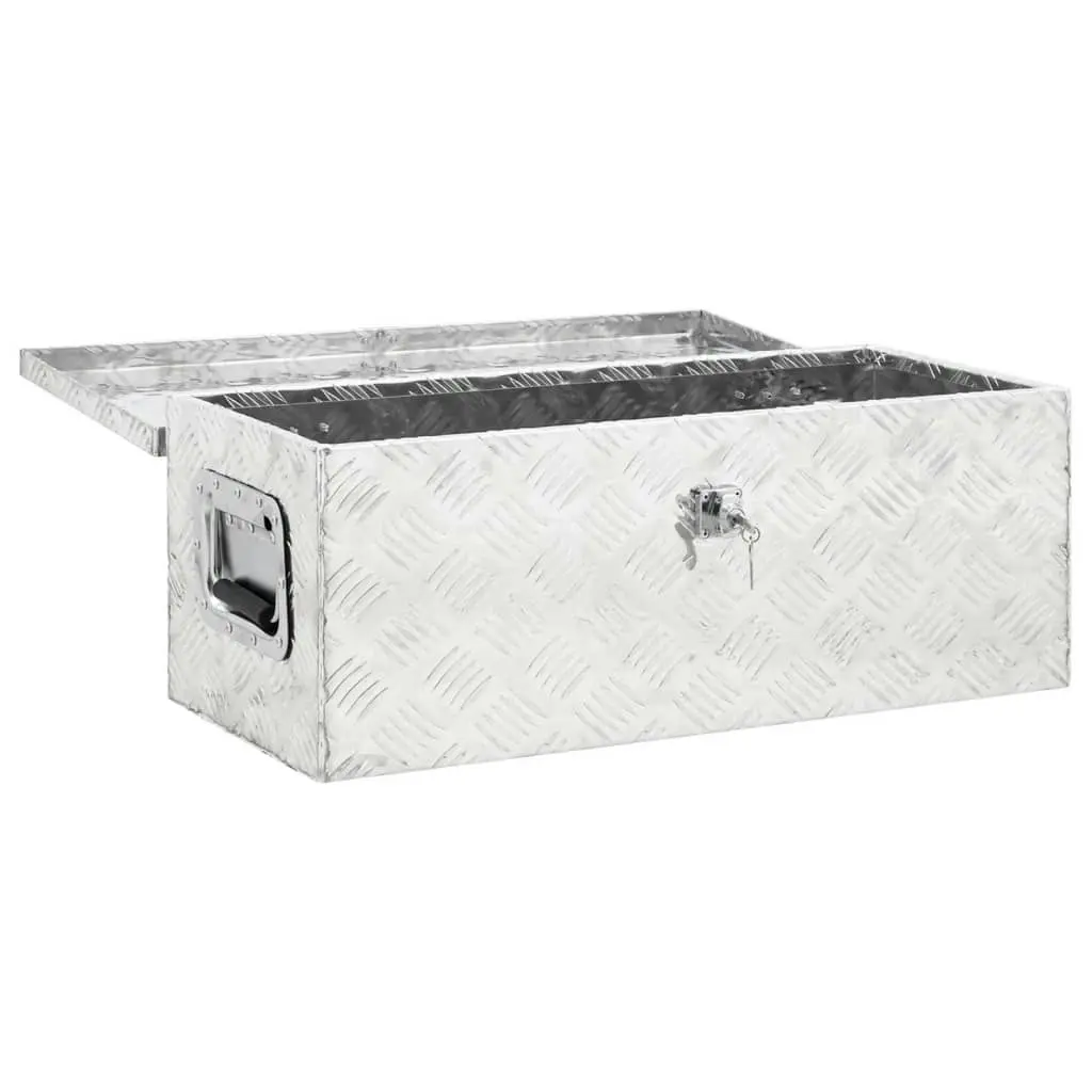 Storage Box Silver 70x31x27 cm Aluminium 152250