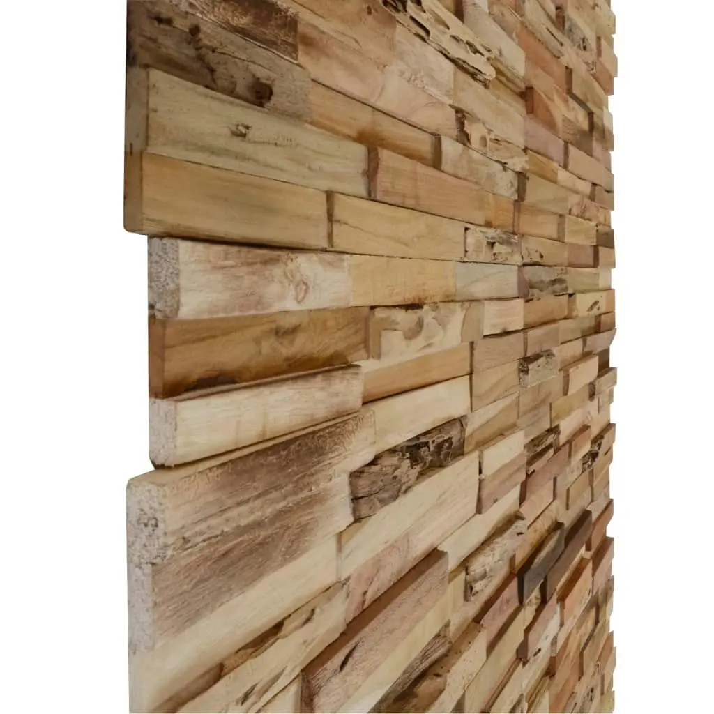 Wall Cladding Panels 10 pcs 1.03 mÂ² Recycled Teak Wood 326170