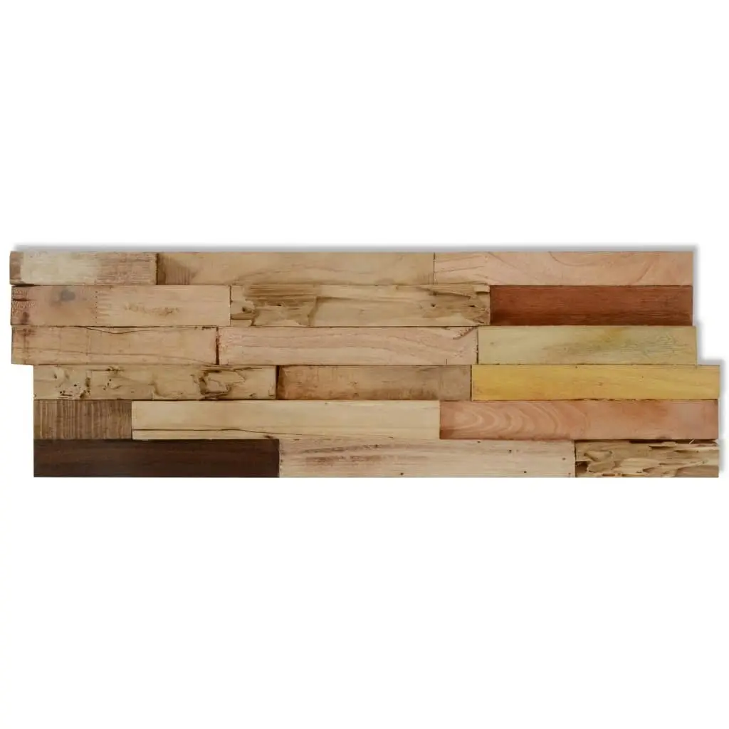 Wall Cladding Panels 10 pcs 1.03 mÂ² Recycled Teak Wood 326170