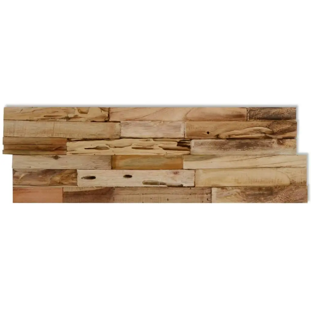 Wall Cladding Panels 10 pcs 1.03 mÂ² Recycled Teak Wood 326170