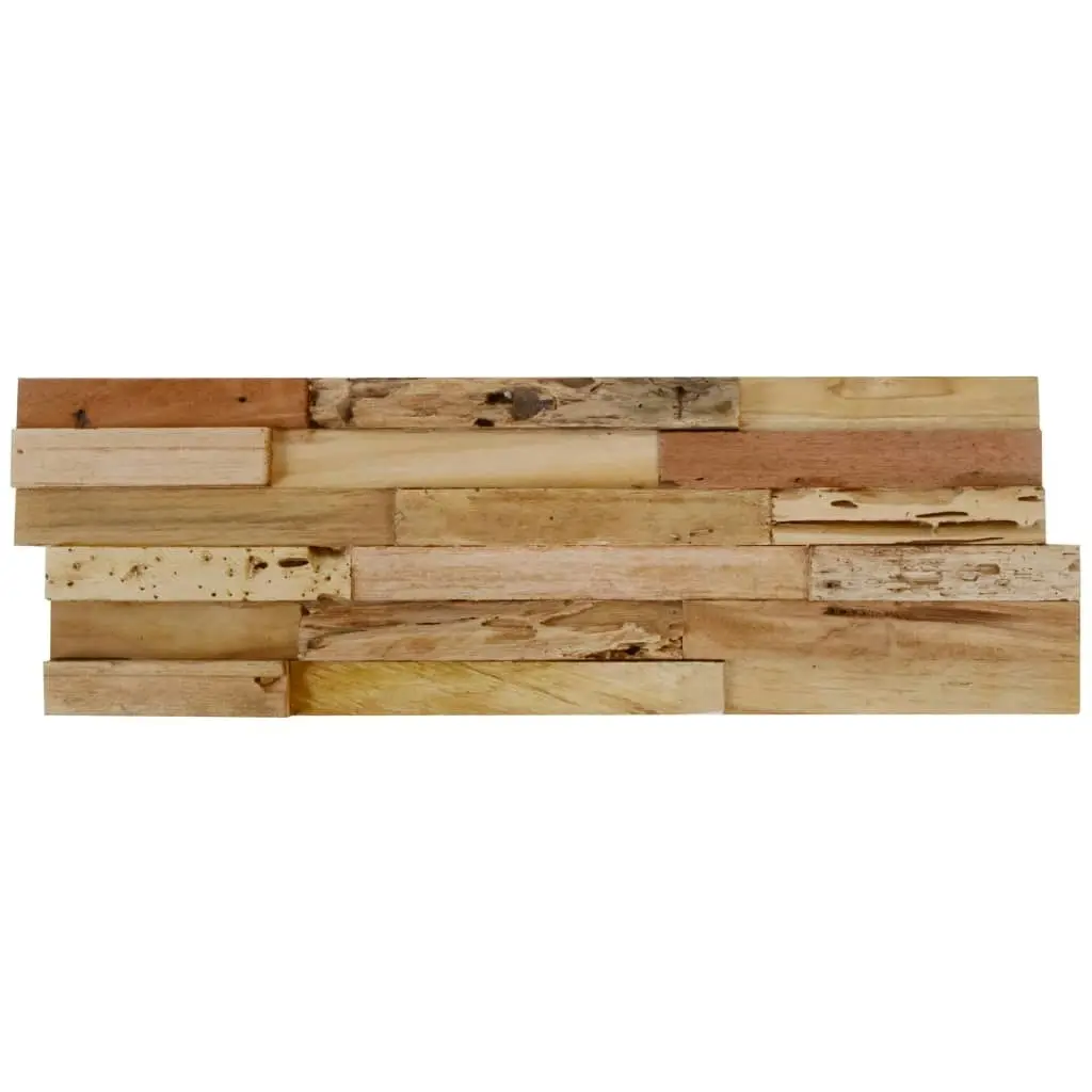 Wall Cladding Panels 10 pcs 1.03 mÂ² Recycled Teak Wood 326170