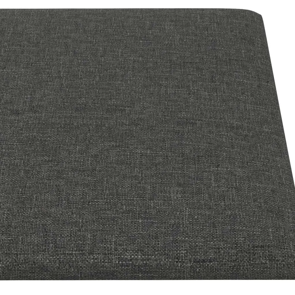 Wall Panels 12 pcs Dark Grey 60x30 cm Fabric 2.16 mÂ² 343846