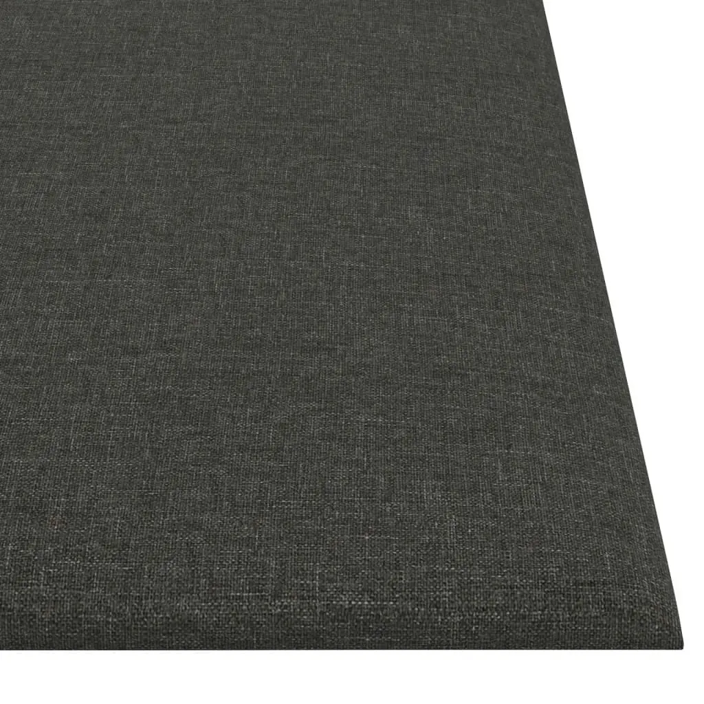 Wall Panels 12 pcs Dark Grey 30x30 cm Fabric 1.08 mÂ² 343790