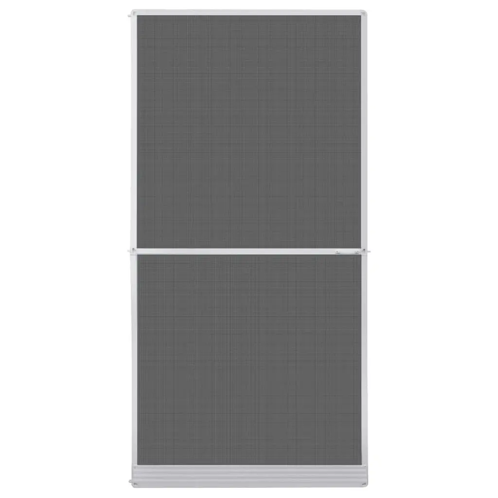 White Hinged Insect Screen for Doors 120 x 240 cm 141565