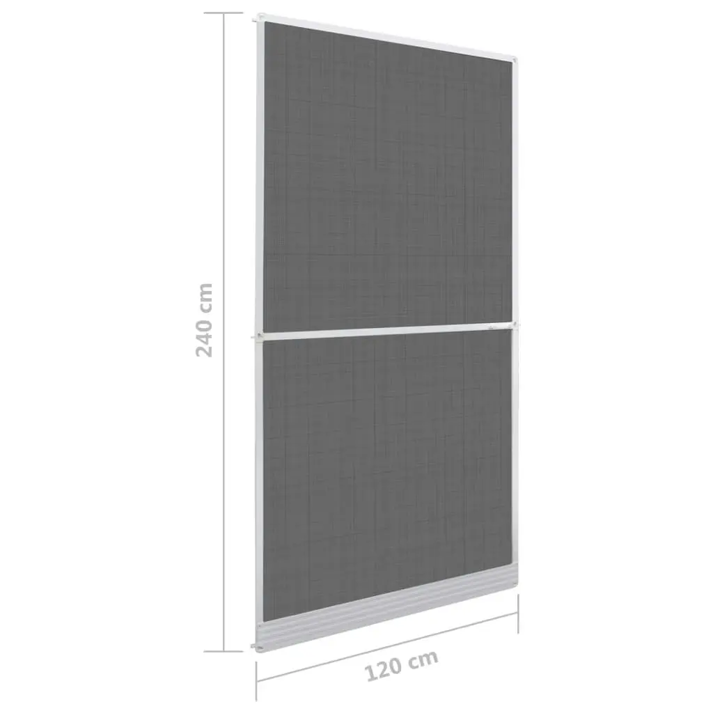 White Hinged Insect Screen for Doors 120 x 240 cm 141565