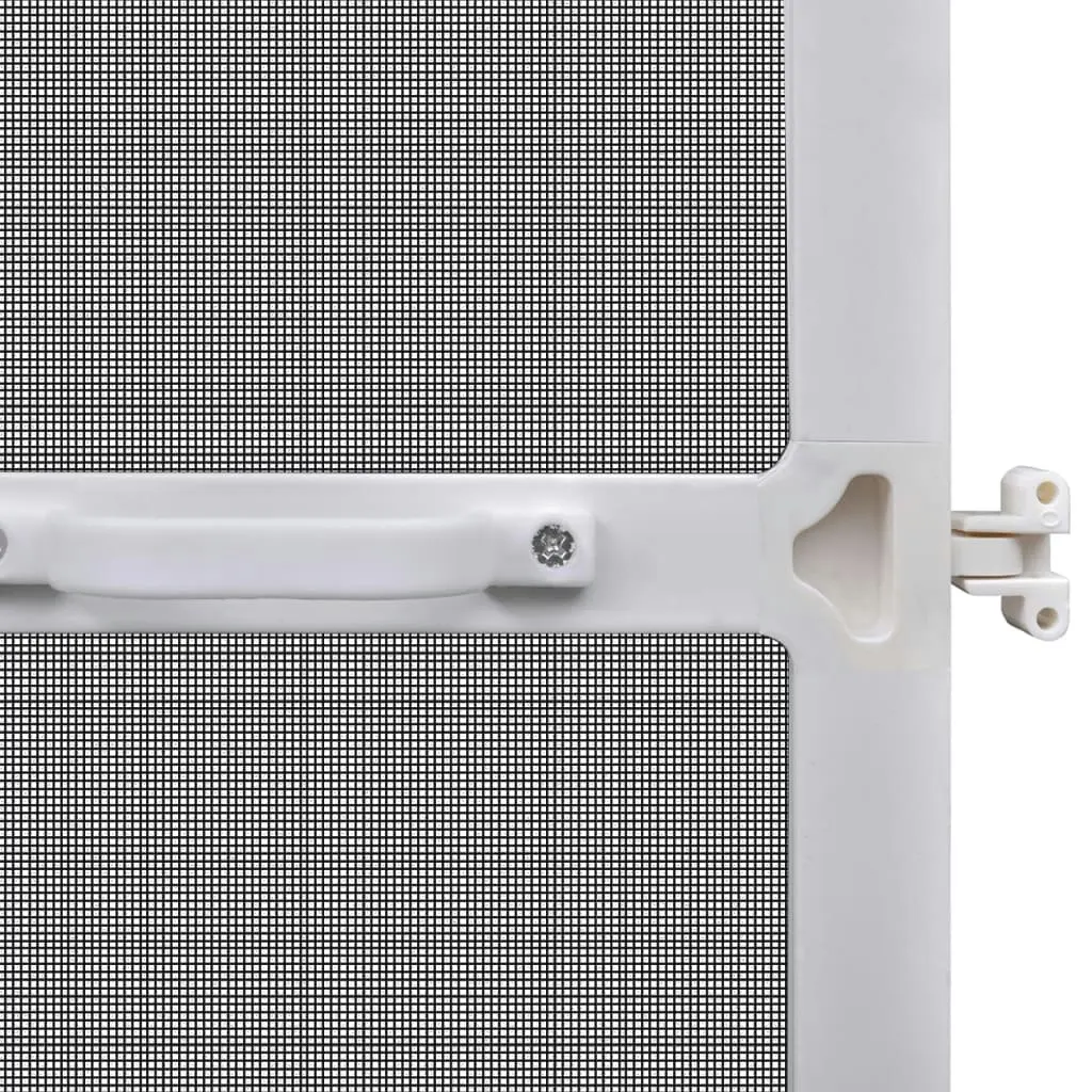 White Hinged Insect Screen for Doors 120 x 240 cm 141565