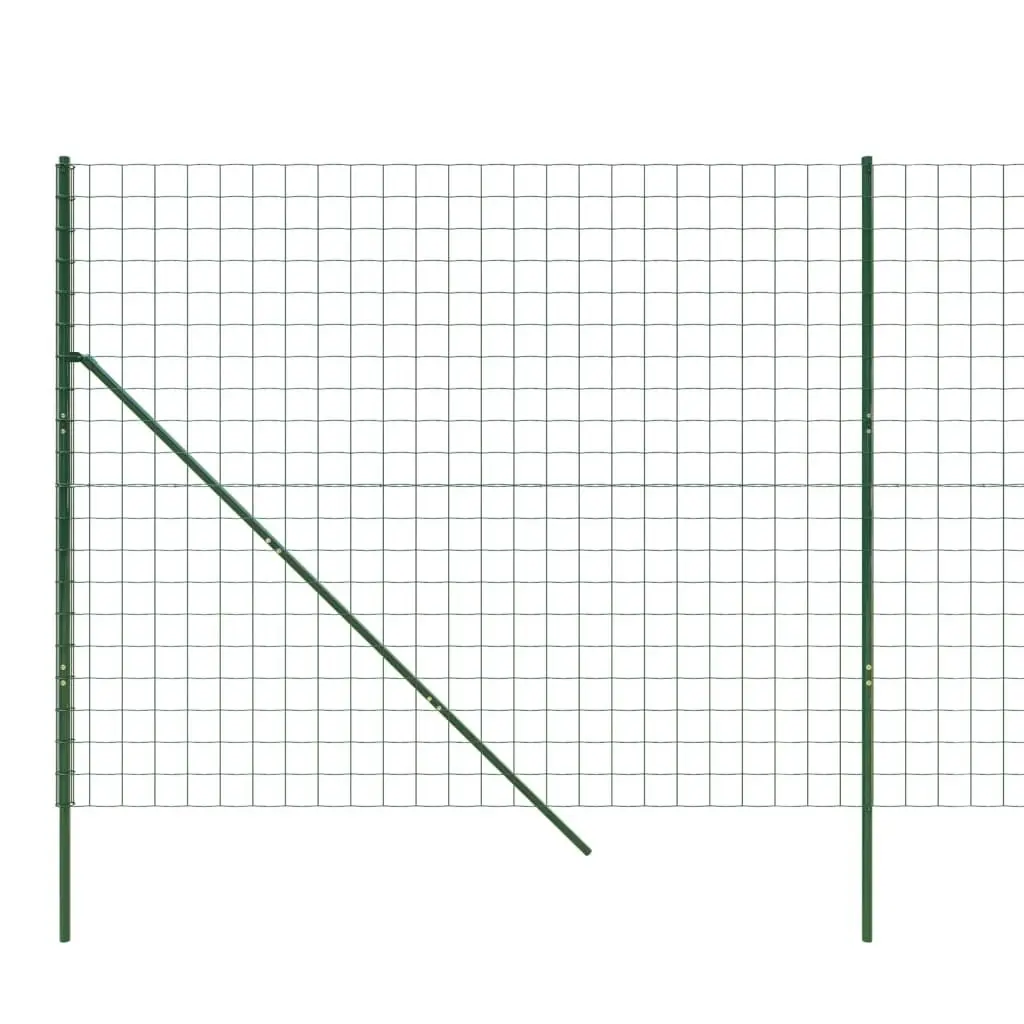 Wire Mesh Fence Green 1.4x10 m Galvanised Steel 154083